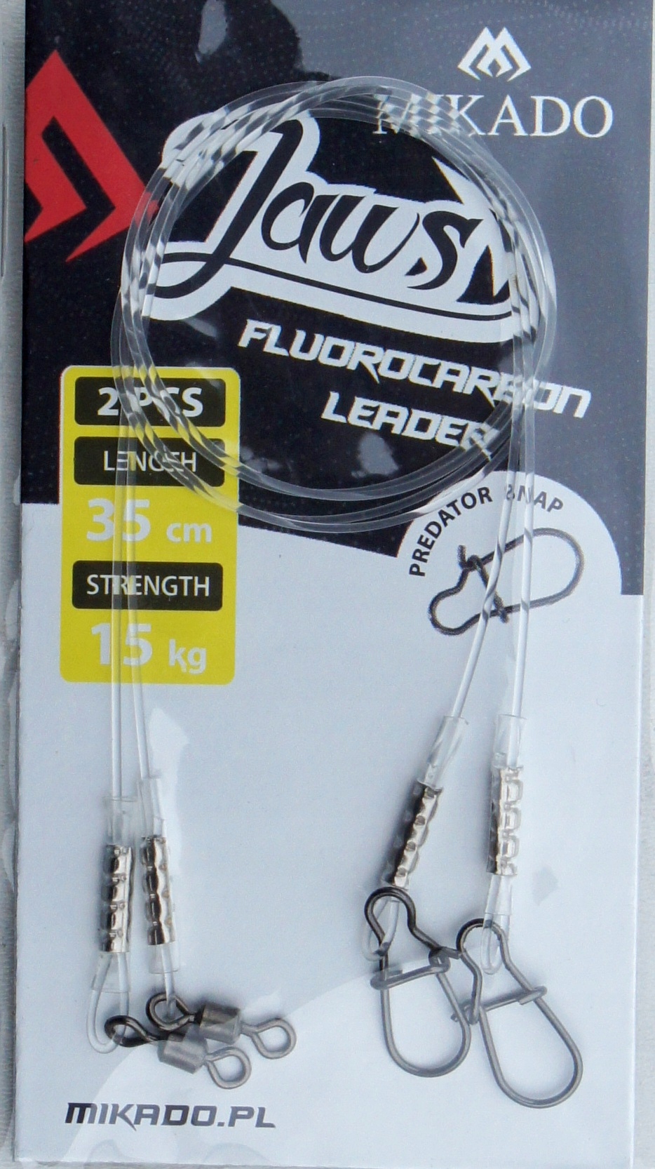Przypon Fluocarbon Przypony Strong 35cm/15kg op.2szt. Spinning Mikado