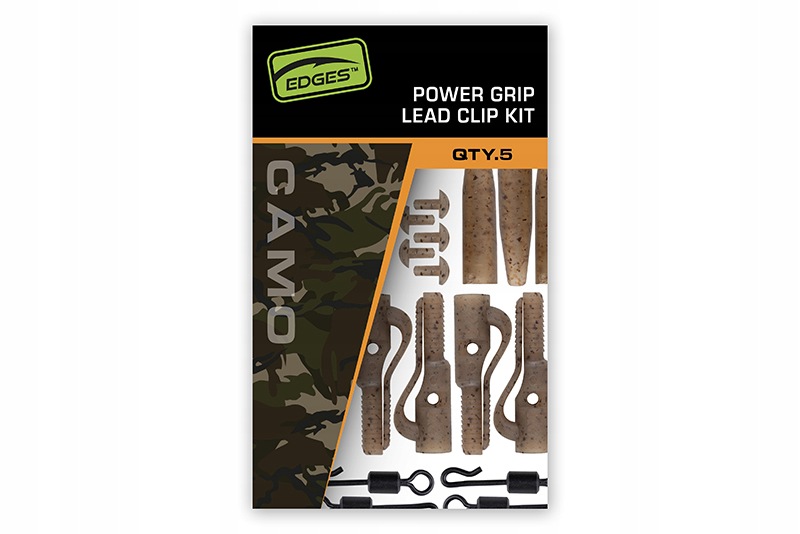 Fox Edges Camo Power Grip Lead Clip Kit 5szt. bezpieczne klipsy