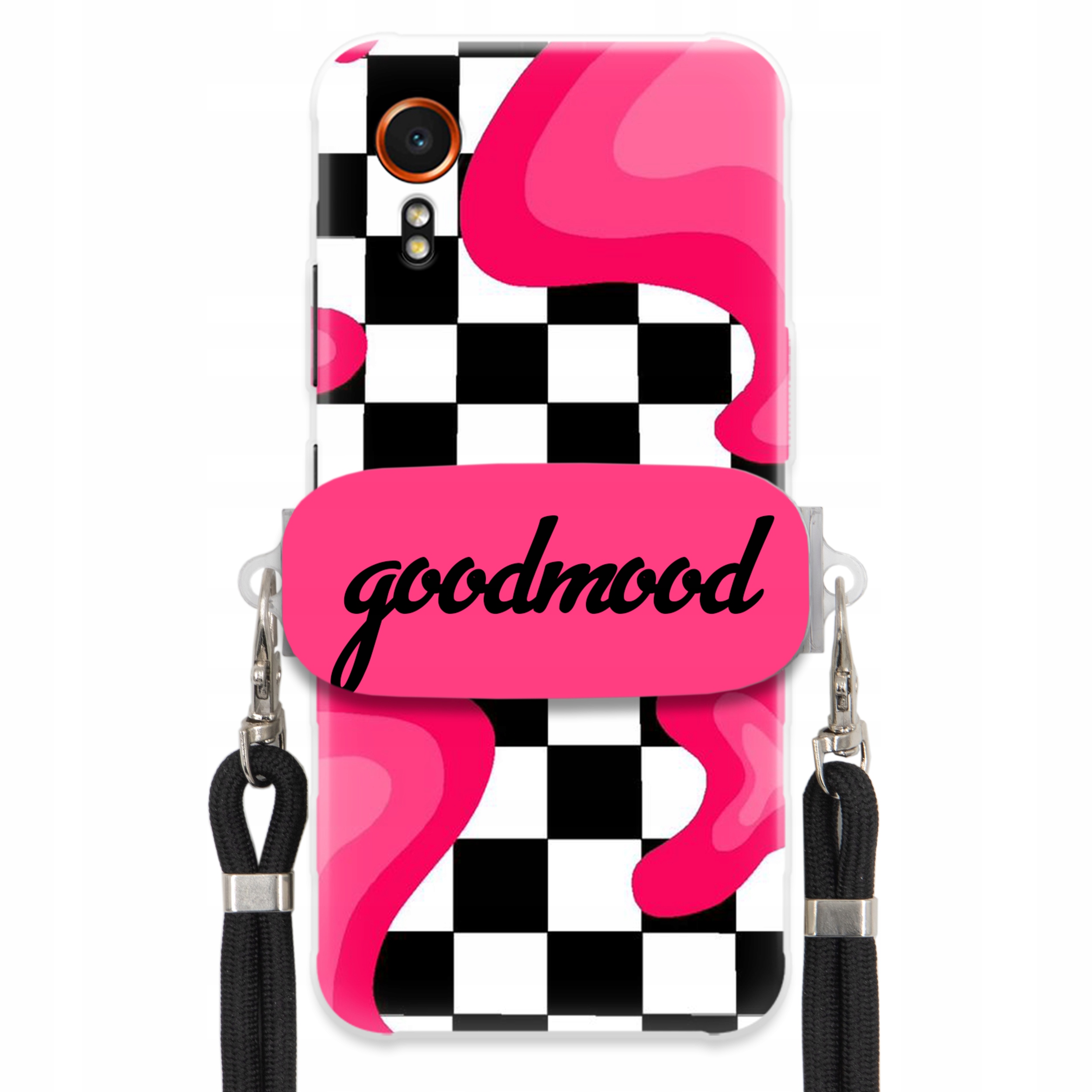 Pouzdro Pro Samsung Xcover 7 Set Case Držák Na Vodítko Černá For Teen Splash