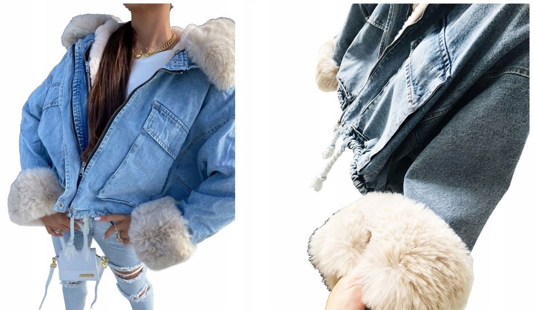 

Kurtka Jeansowa Z Futerkiem Katana Miś Futerko S