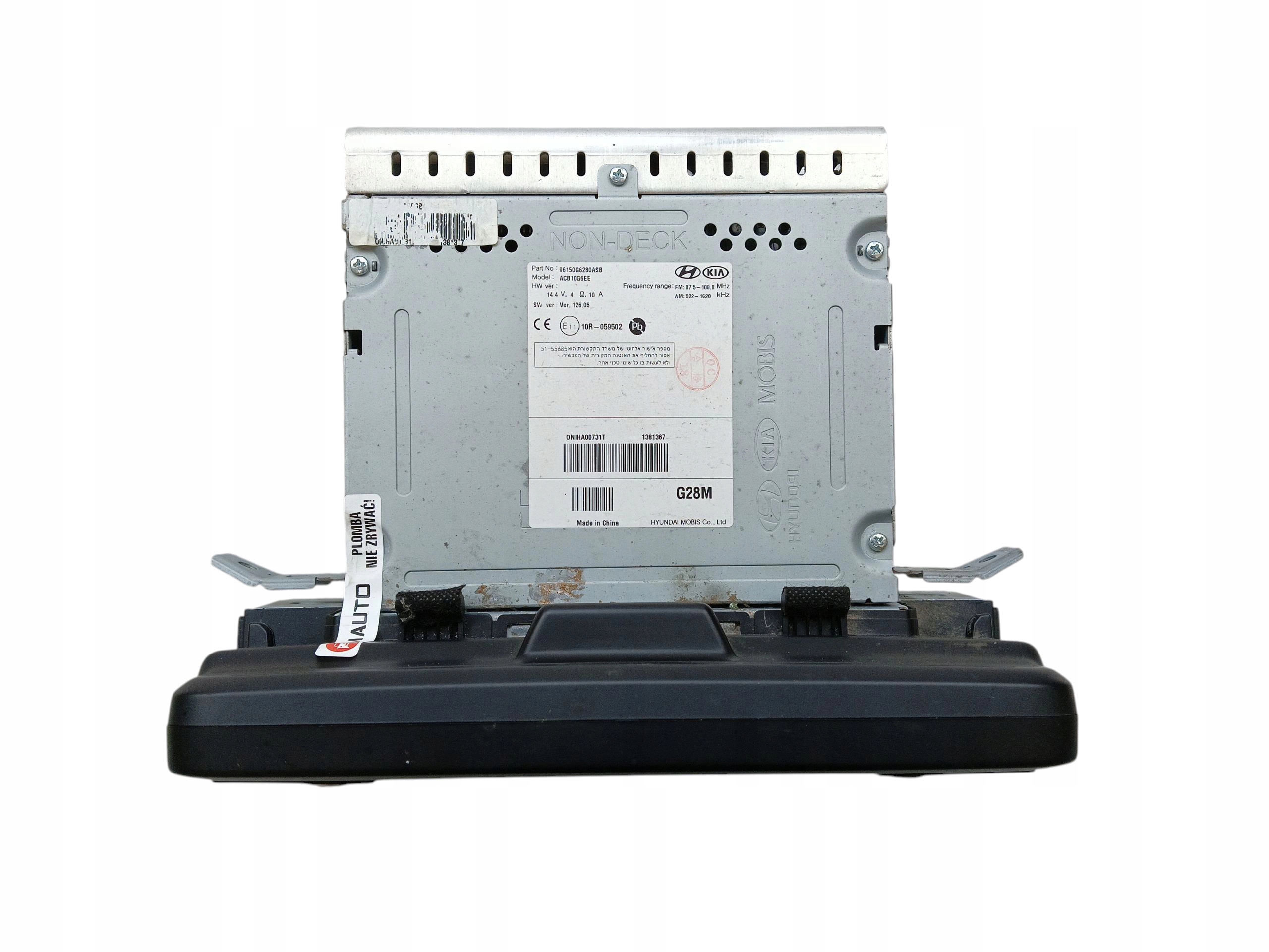 RADIO CD KIA PICANTO III (2017-2020) 96150G6280