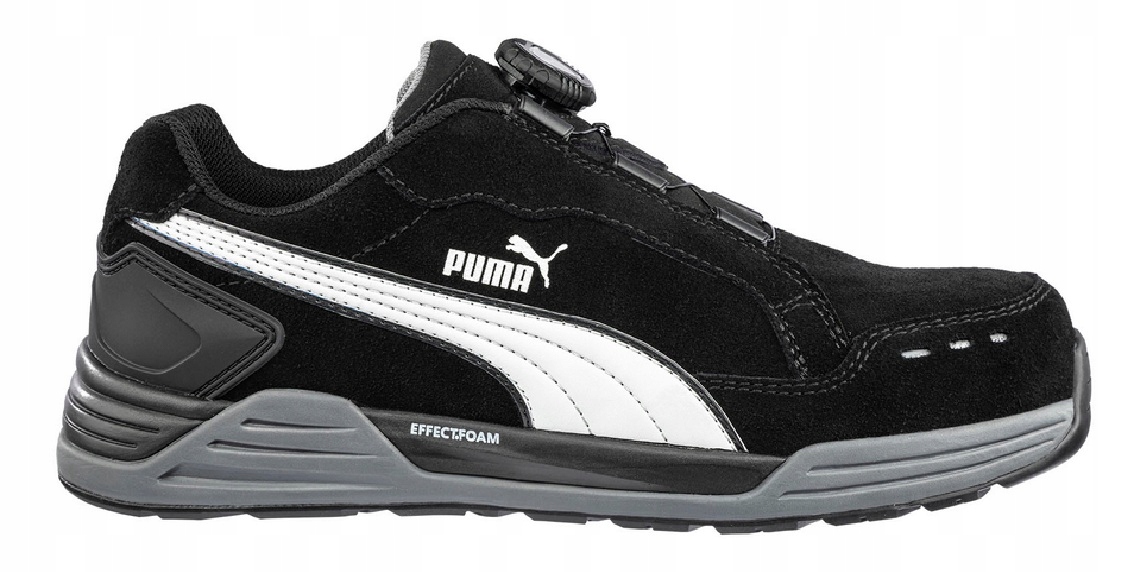 buty robocze Puma S3 Airtwist czarne disk black Low z boa Esd r. 45