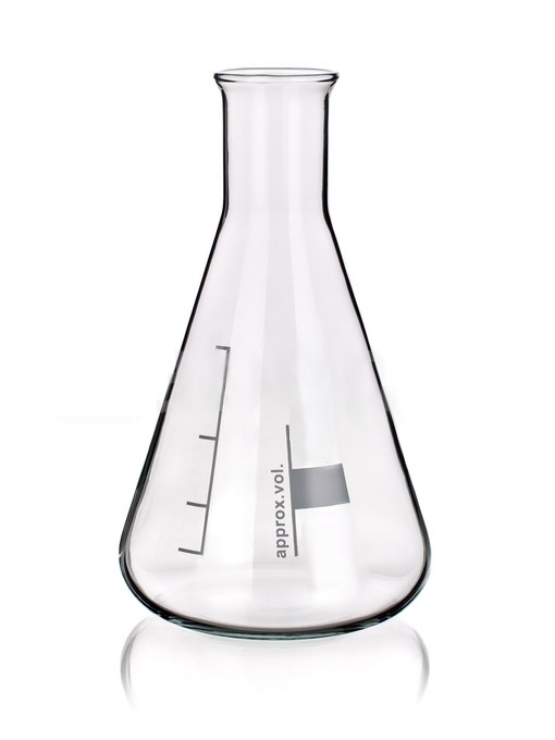 Kolba 3000 ml stożkowa z wąską szyją