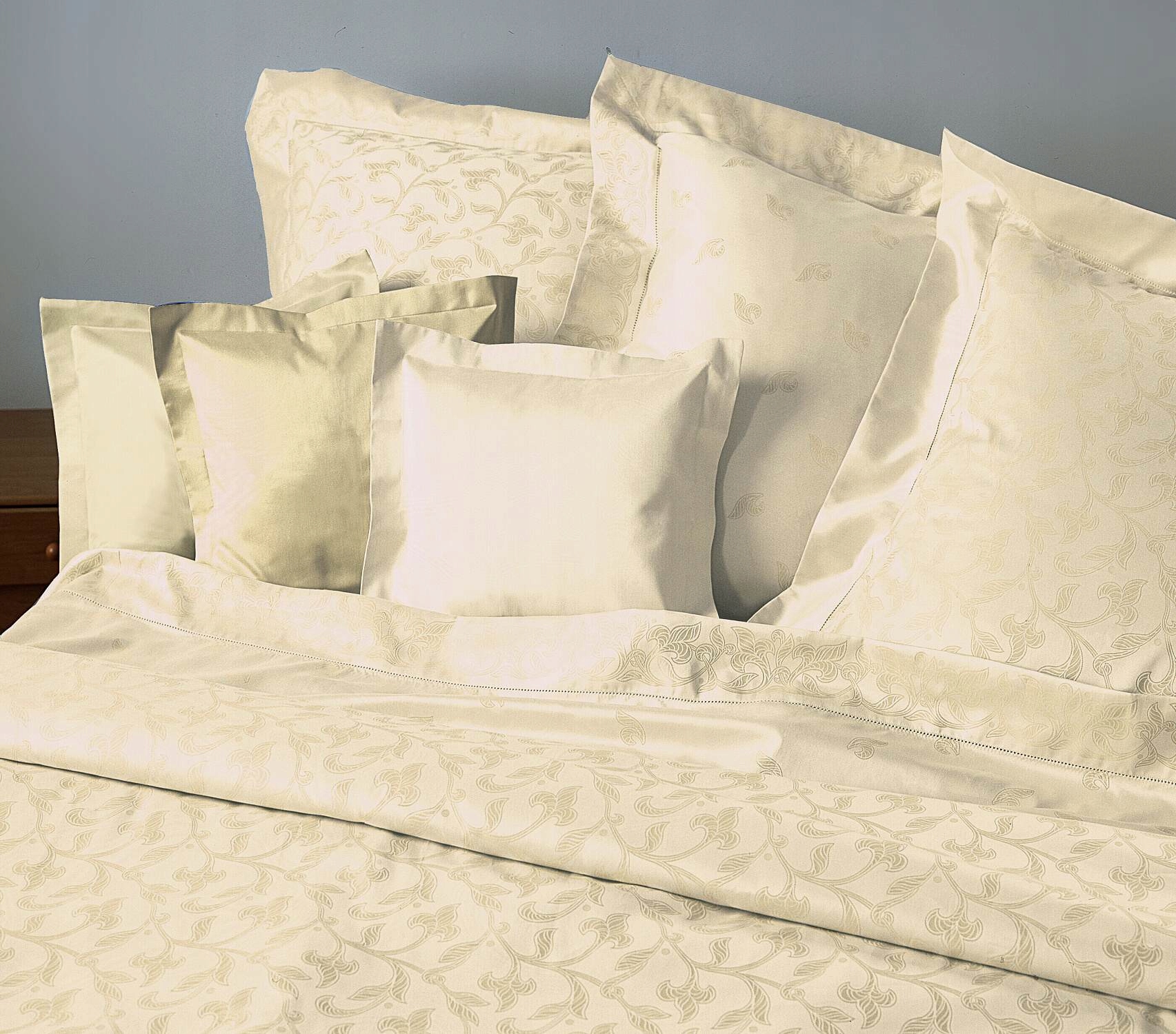 Obliečky damask Rokoko natur 140x200, 70x90 cm
