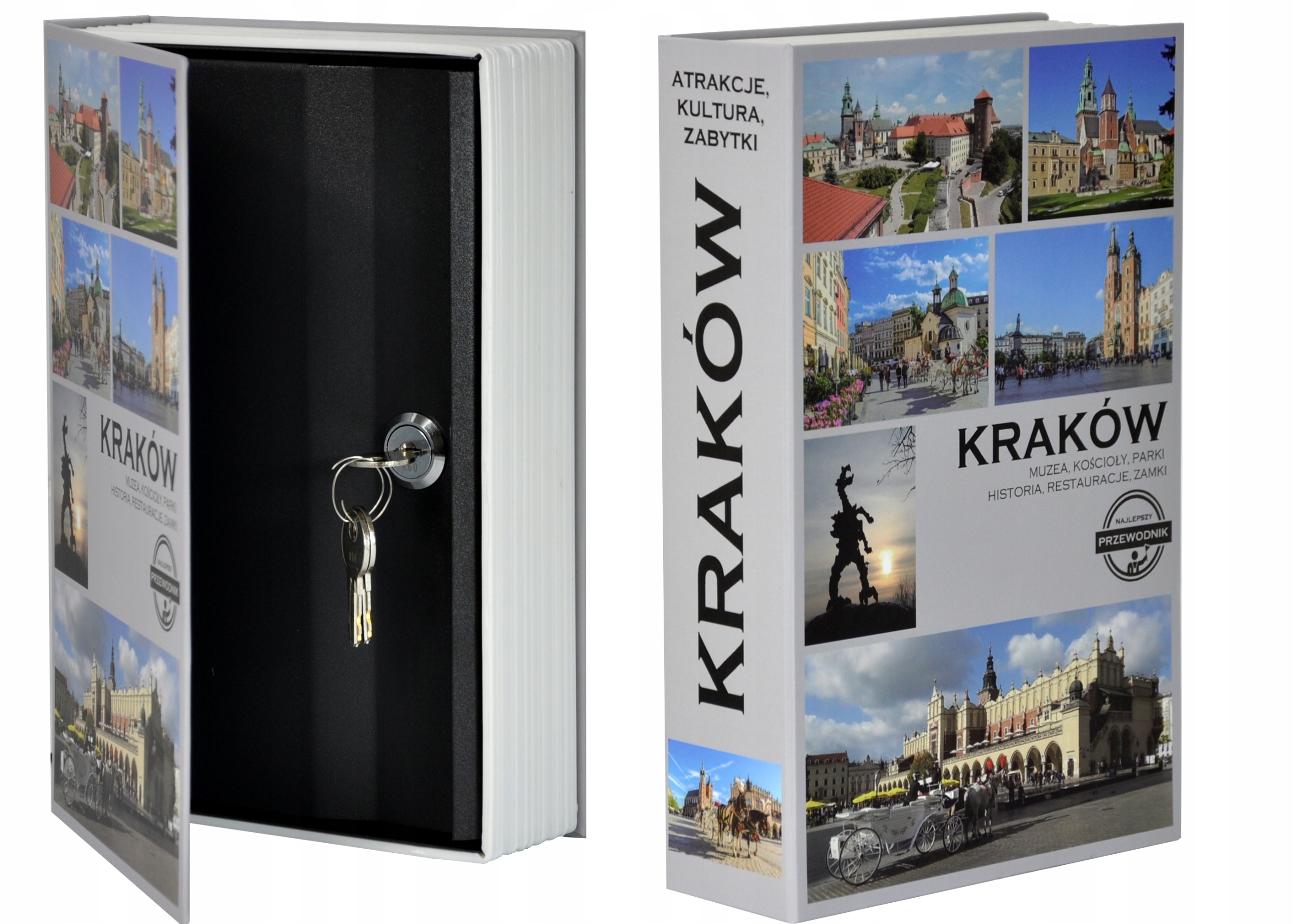 KASETKA METALOWA W KSZTAŁCIE KSIĄŻKI NA PIENIĄDZE SEJF SKRYTKA NA PREZENT Marka Handmet