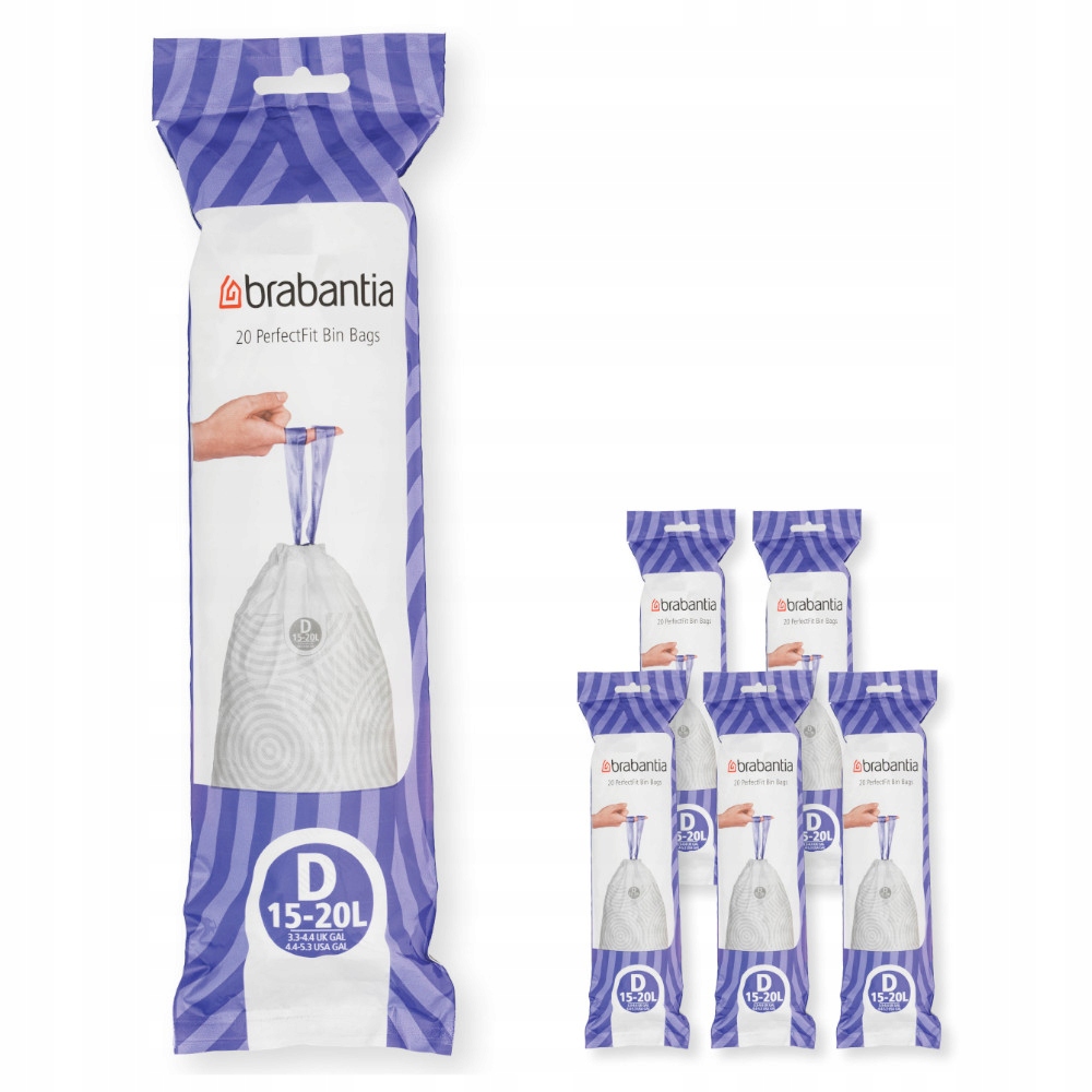 Levně Brabantia Multipack Pytle na odpadky velikosti D 15-20 l 120 ks