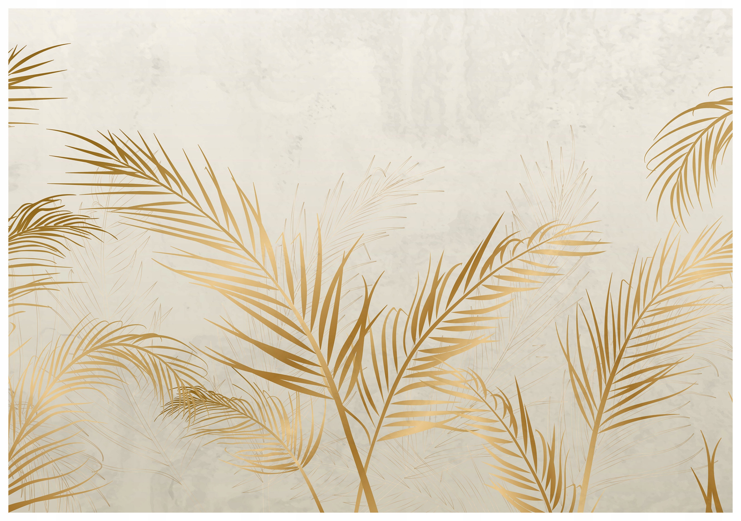 Tapeta Zlaté palmy listy grafika na stenu 400x280 Štýl Elegancia lepidlo
