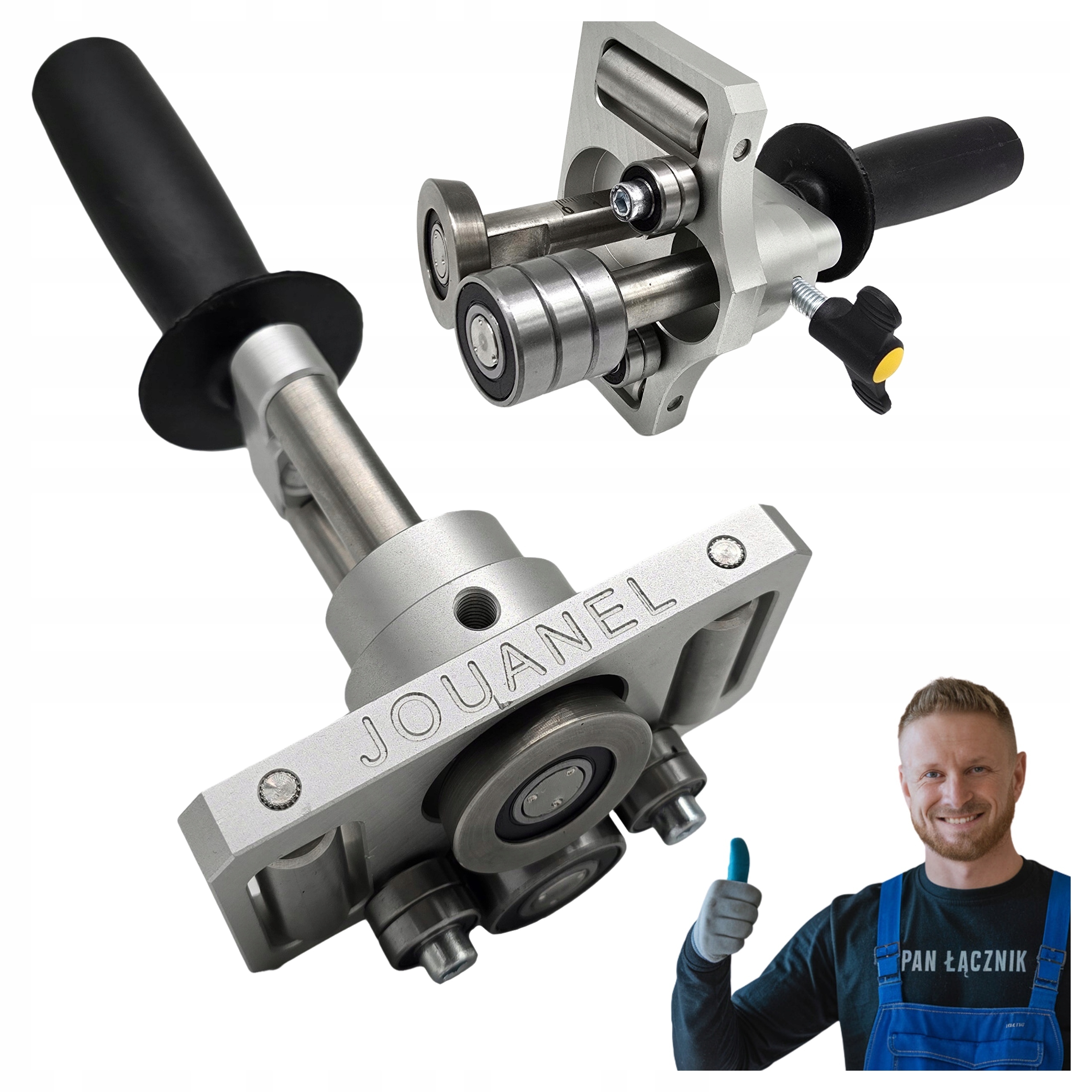 Bender na plech Ručný ohýbač valčekový 50 mm Jednostĺpcový s rozstupom