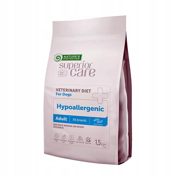 Levně Nature's Protection Vet Hypoalergenní krmivo pro dospělé hmyzí psy 1,5 kg