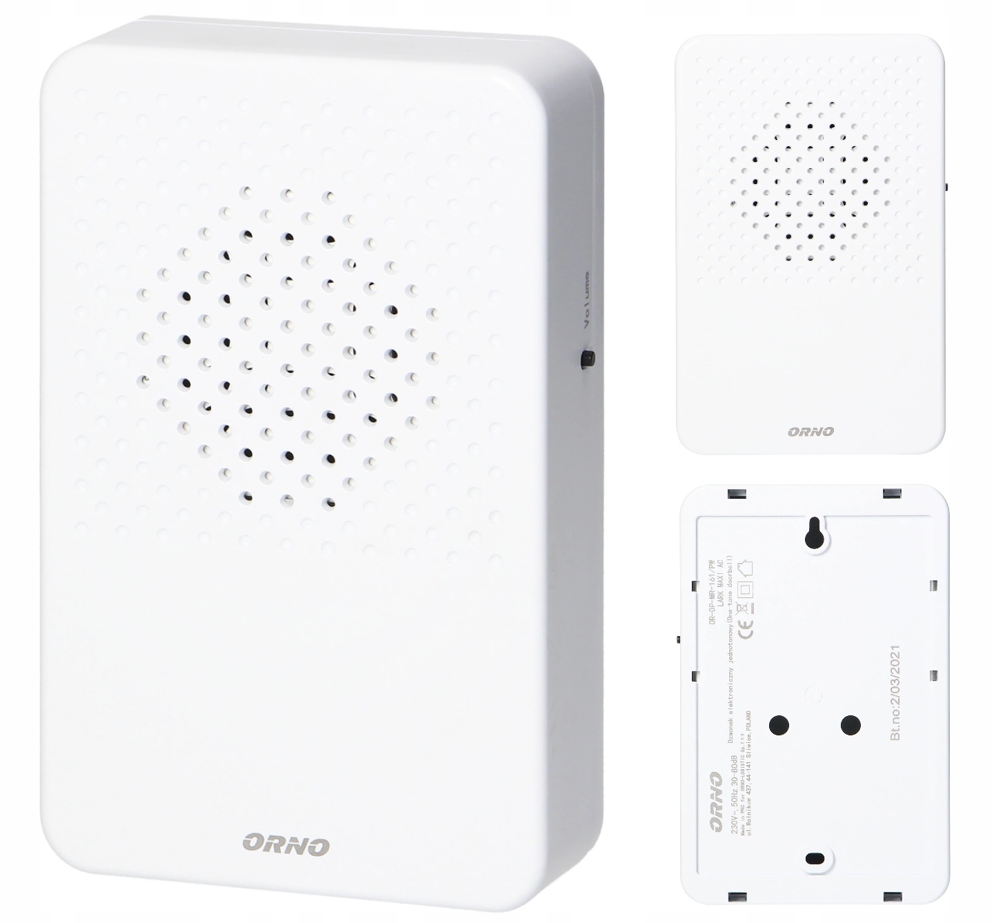 

Dzwonek do Drzwi Lark Maxi 230V Jednotonowy 80dB