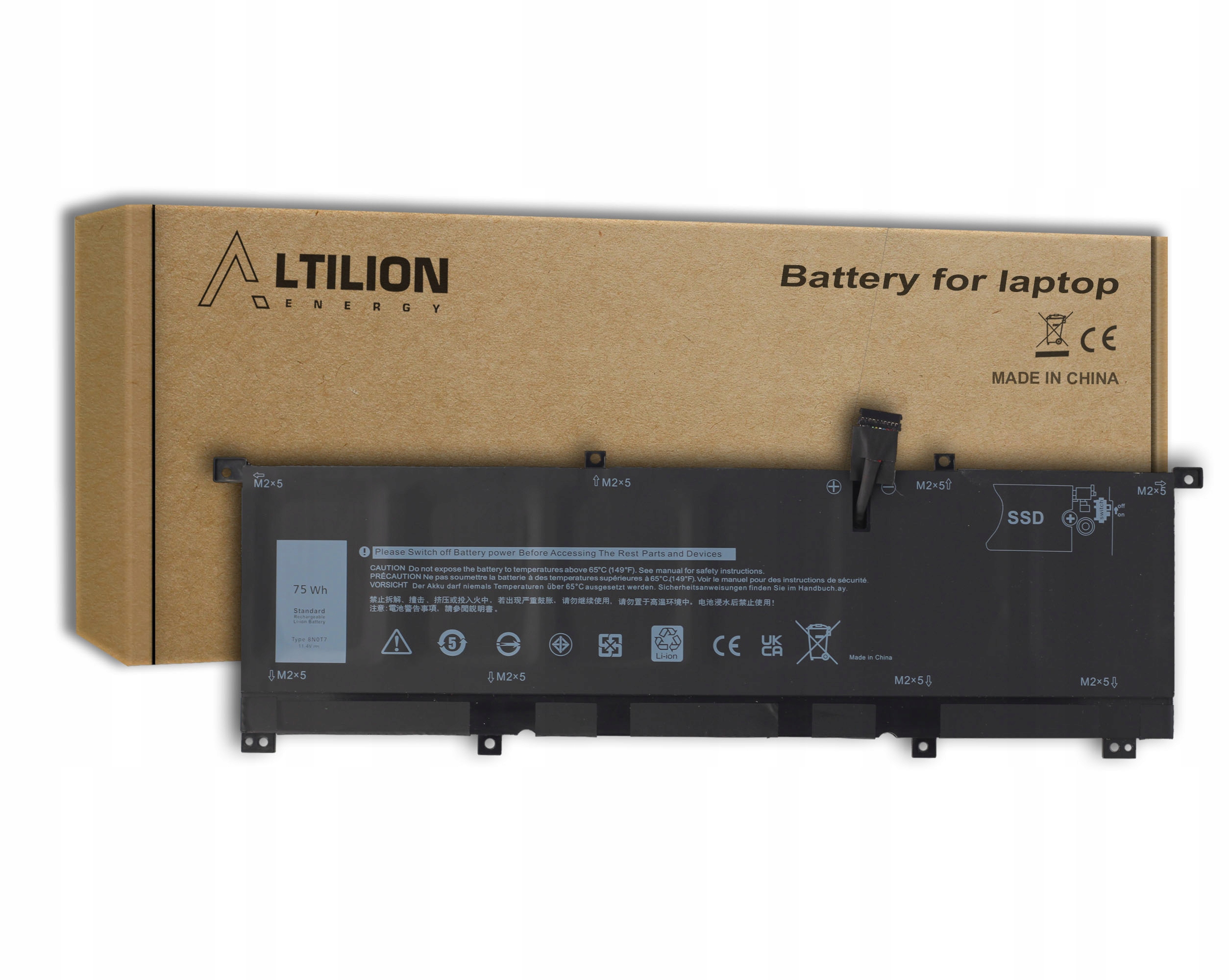 Baterie Altilion Energy 8N0T7 kompatibilní s Dell