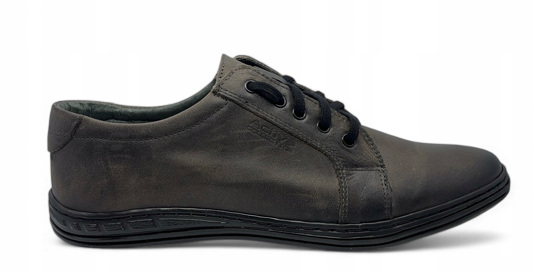 Pánské kožené polobotky 320 Polbut šedé, velikost 41