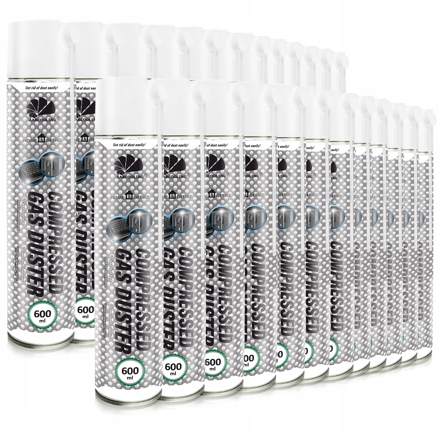 Set 24x600ml Stlačený Vzduch Do Kanceláře Servisu Čištění Elektroniky