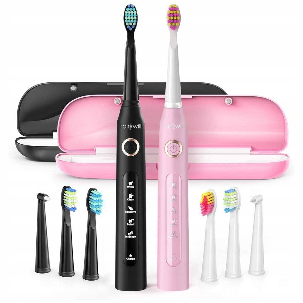 

Szczoteczki soniczne FairyWill FW-507 czarna+różow
