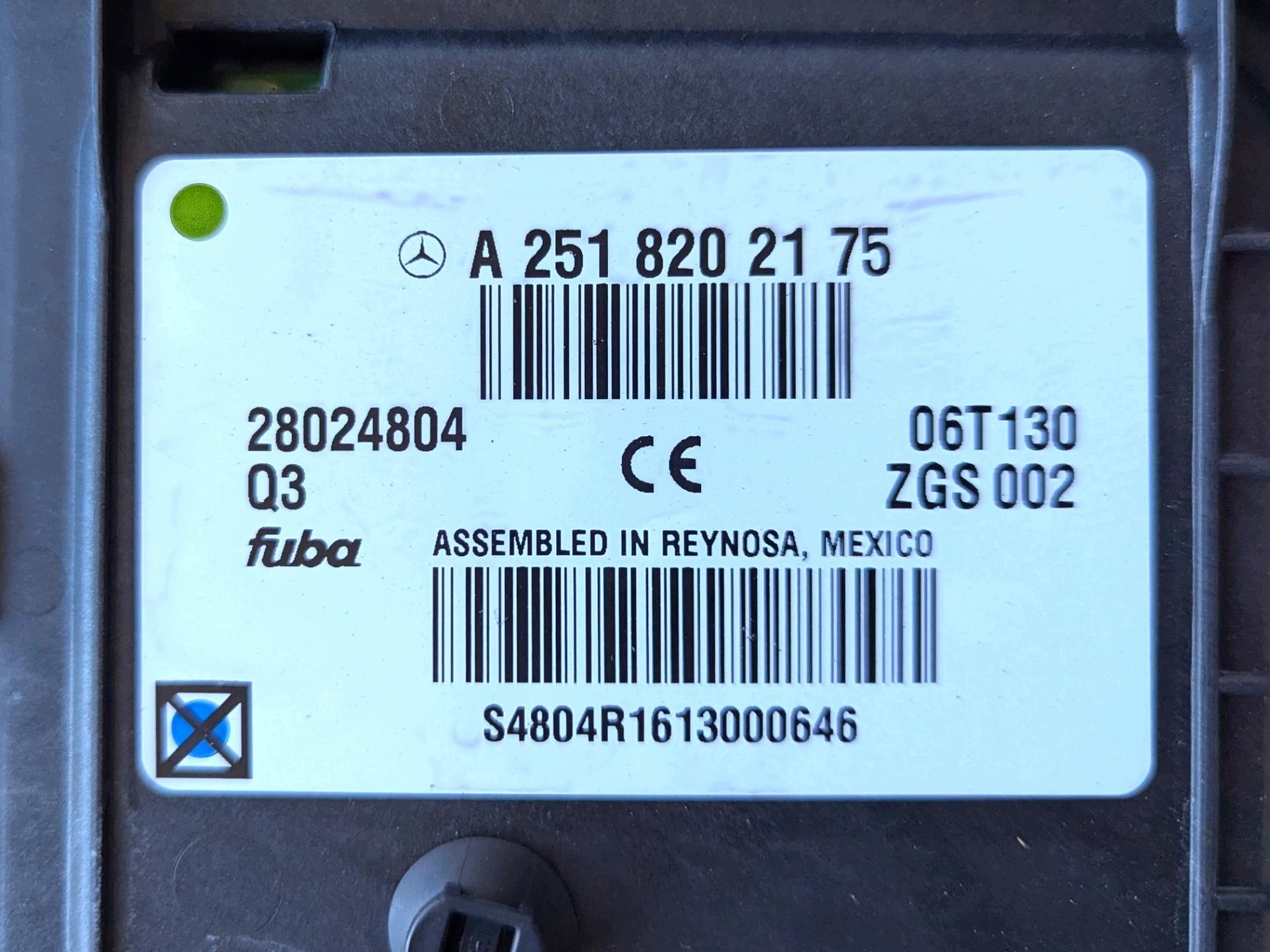 antenne Mercedes-Benz M W164 2006 A2518202175