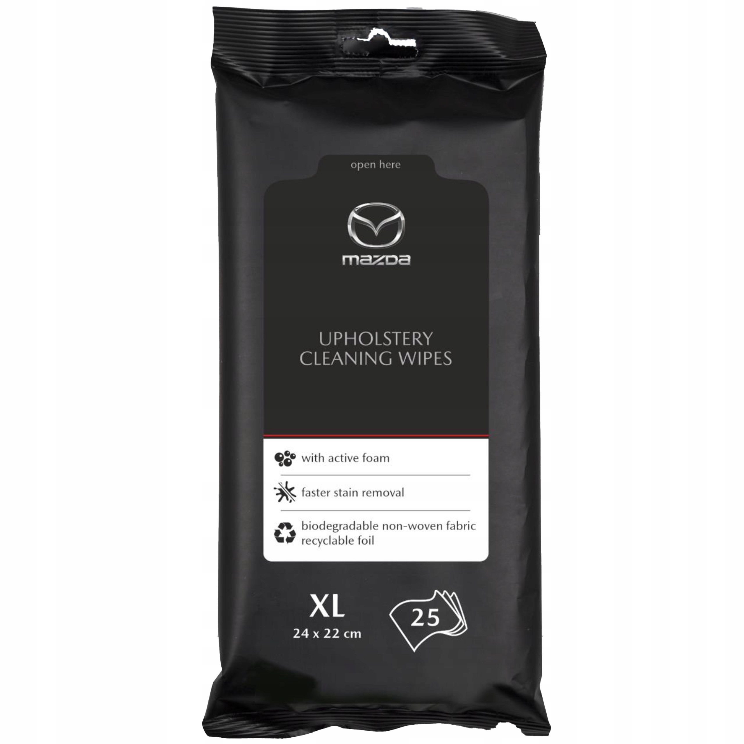 Chusteczki do tapicerki Mazda – czyszczenie wnętrza auta, 24 ml