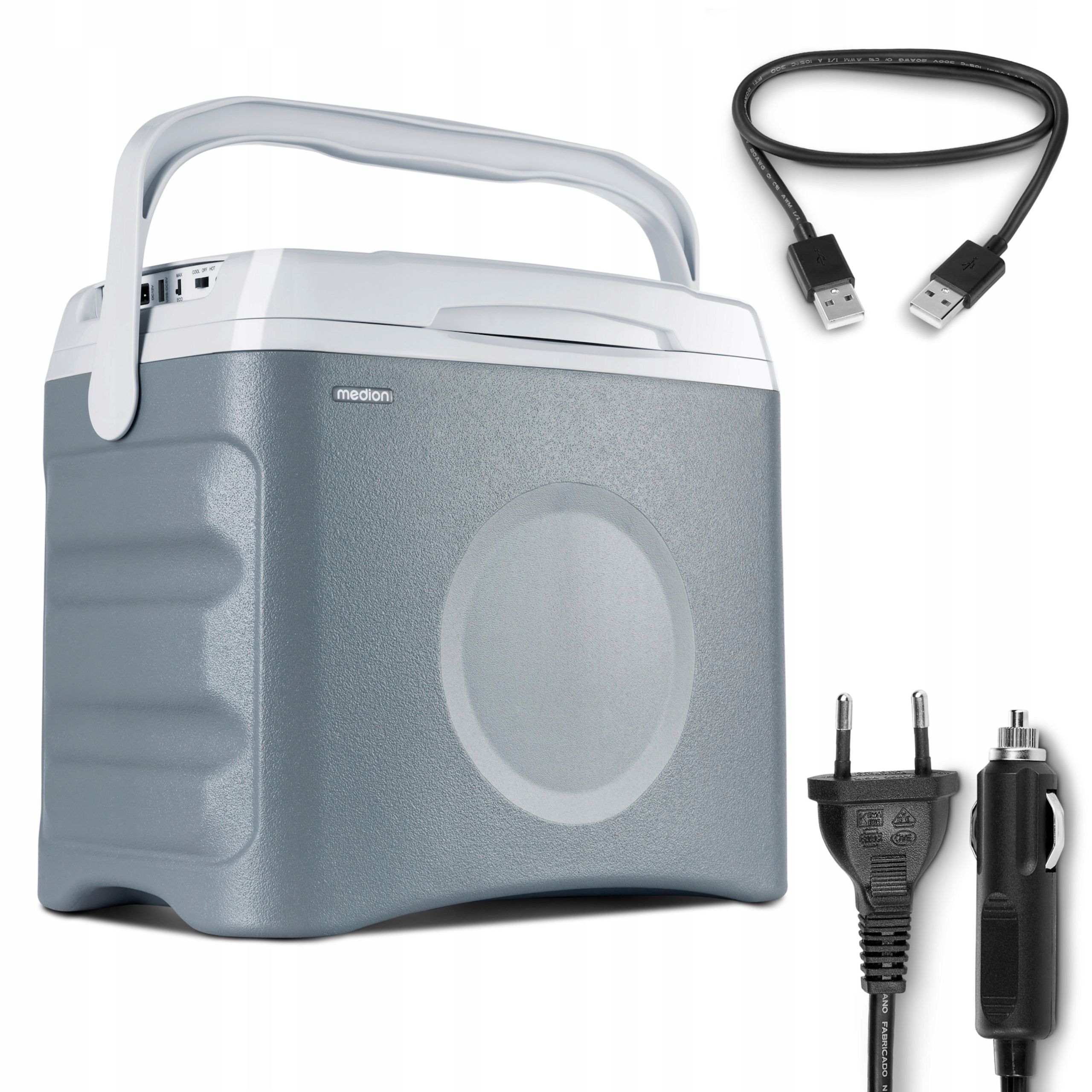 Lodówka turystyczna Przenośna 25L Chłodzenie i Grzanie 12V 230V lub Usb