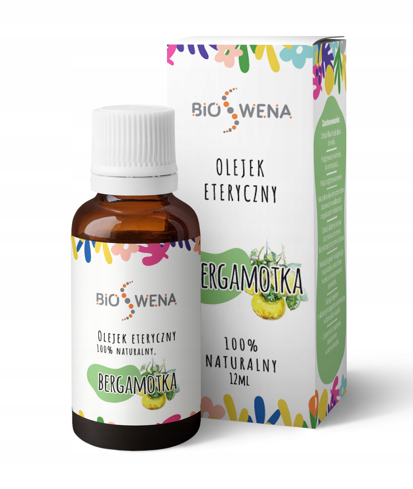 

Olejek eteryczny Bergamotowy 12ml aromaterapia