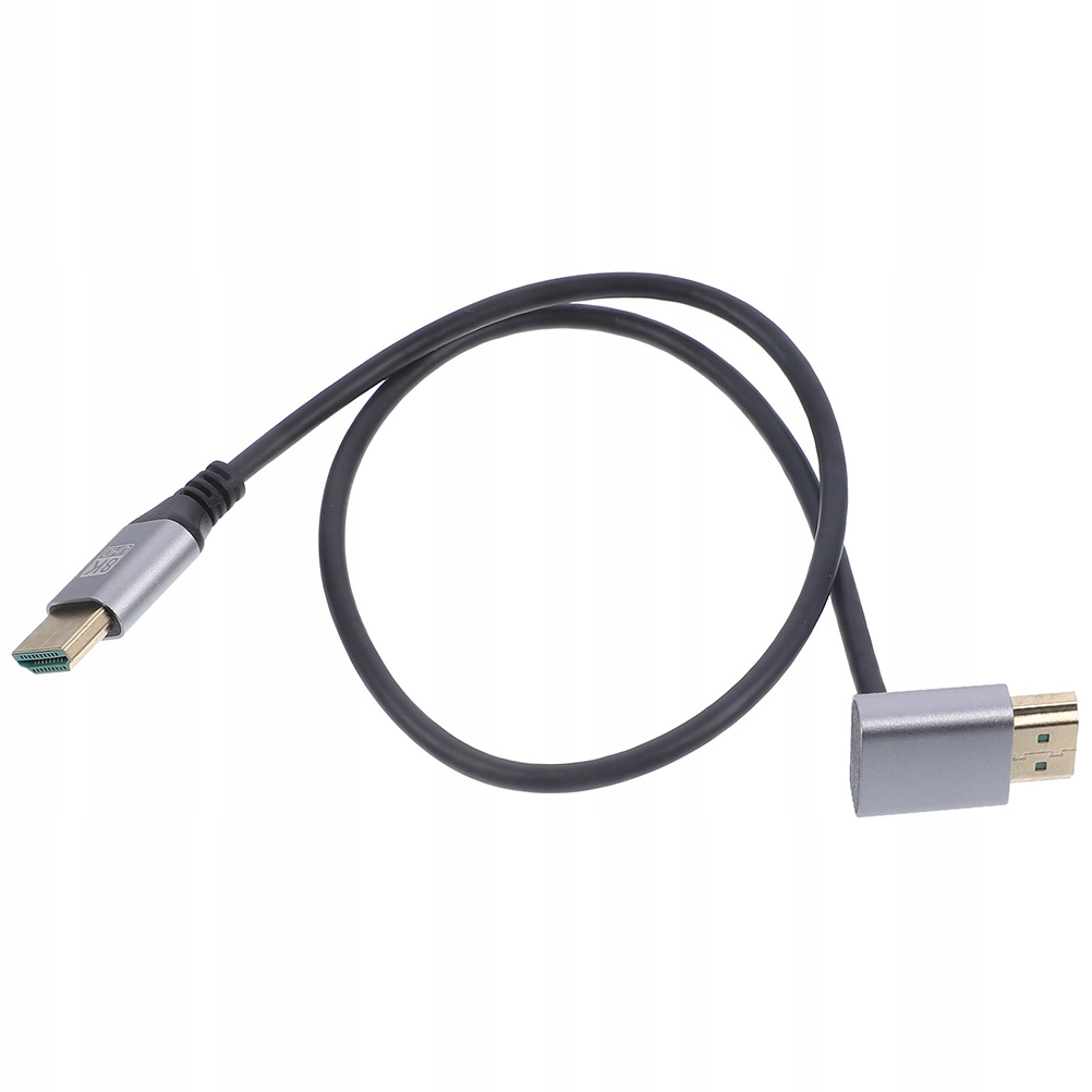ELASTYCZNY KABEL WIDEO HDMI Z WTYKAMI SKIEROWANYMI W DÓŁ - IDEALNY DO GIER