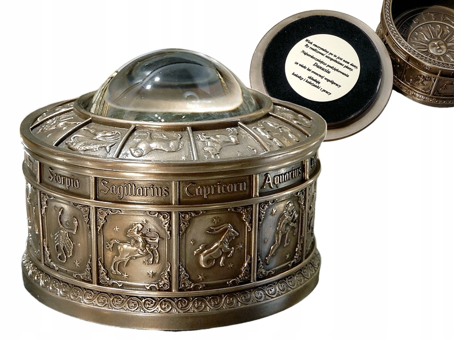 Unikátní Krabička Oko Boha Se Znameními Zvěrokruhu, Jedinečný Dárek Gravírování