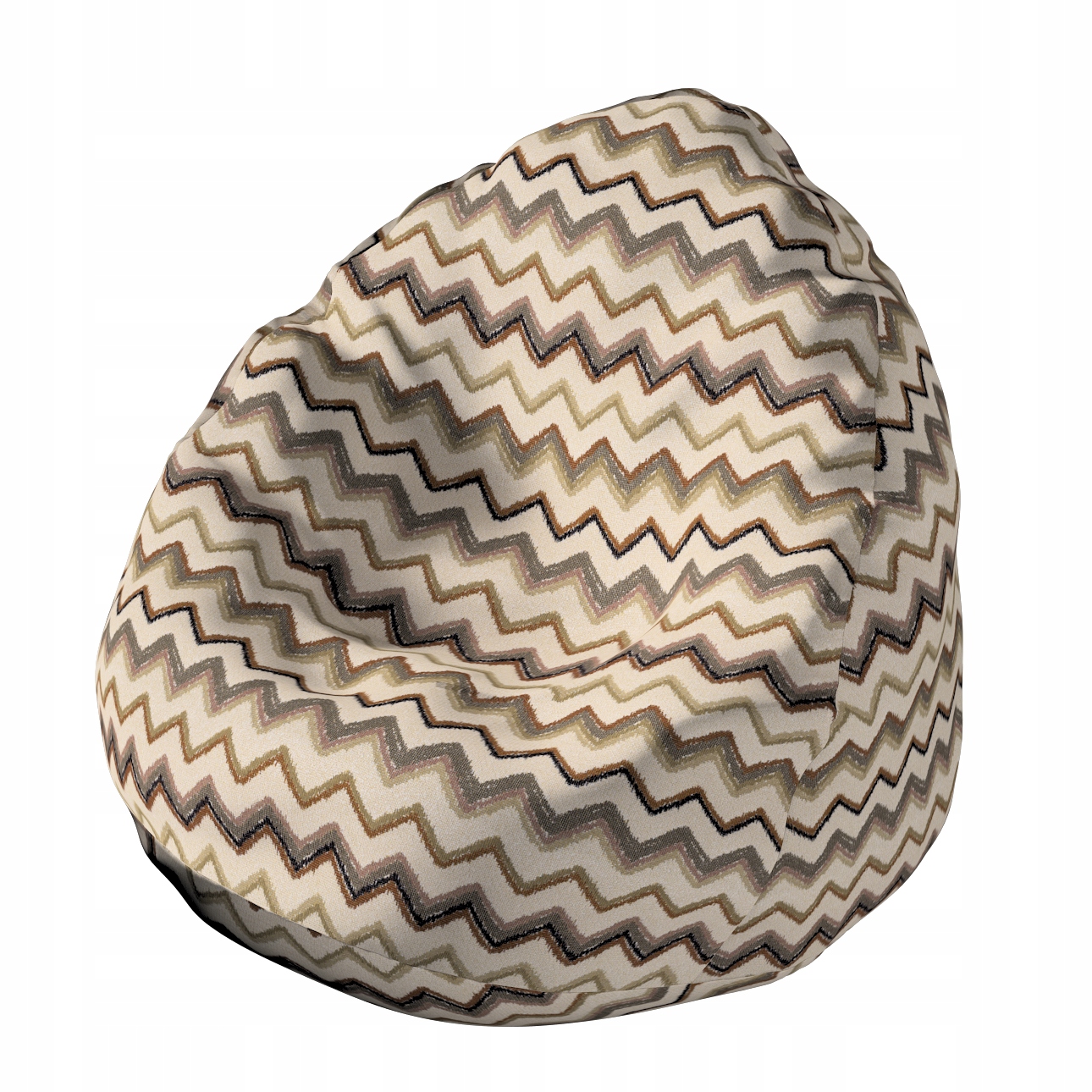 Obal na sedací vak Ø50 x 85 cm béžovo-olivový