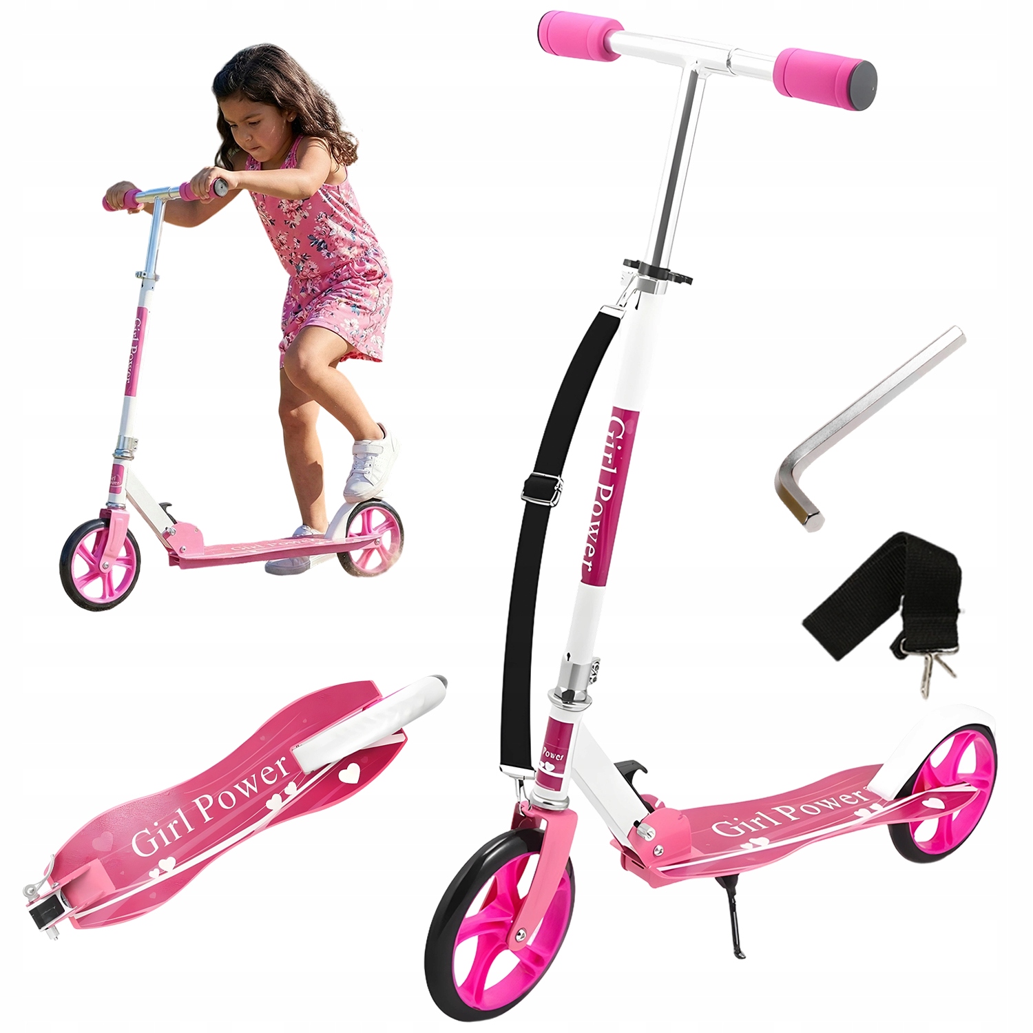 Hulajnoga Miejska Klasyczna Składana Dla Dzieci Koła Do 80KG