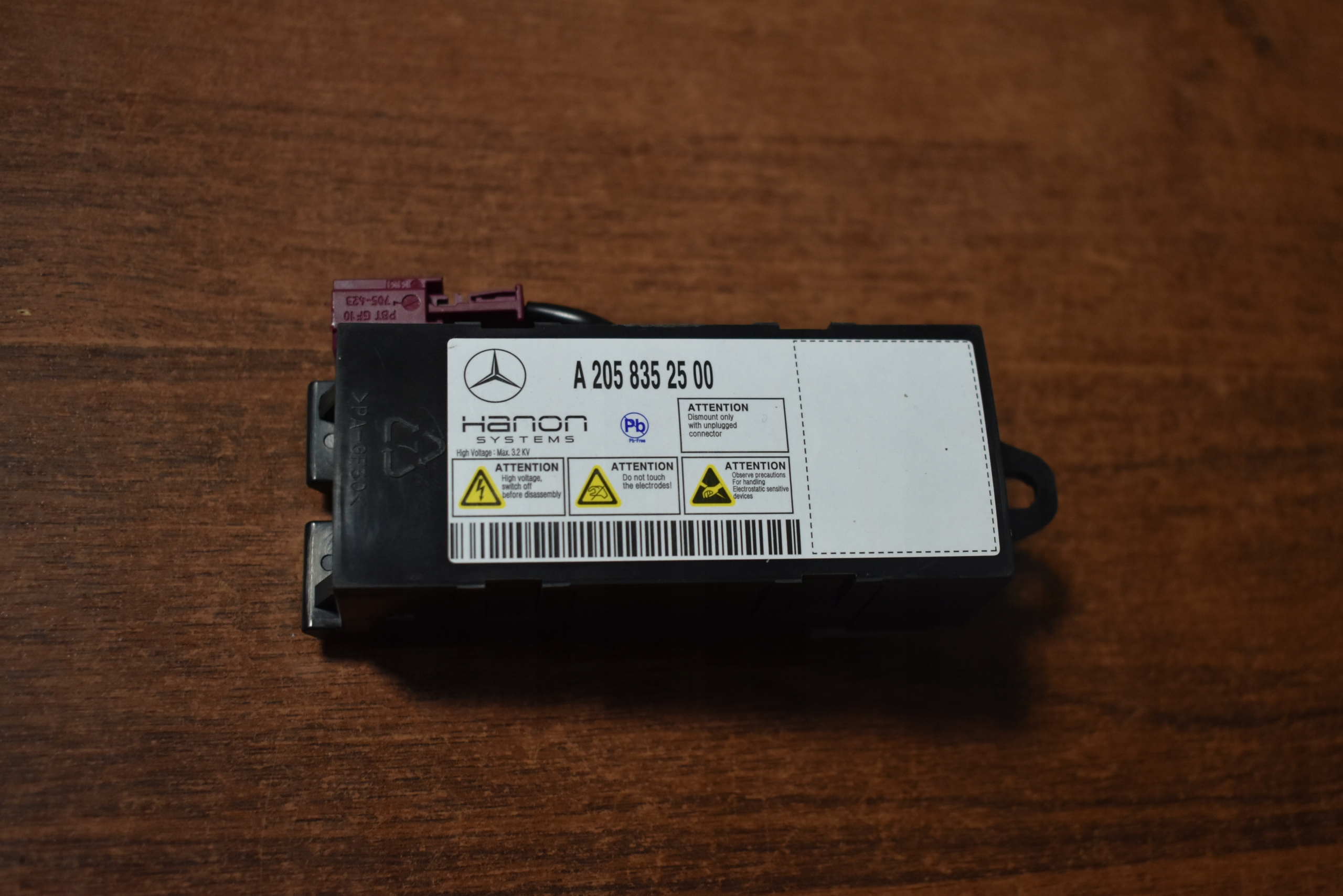 IDEALNY module control unit JONIZATORA MERCEDES 1 9