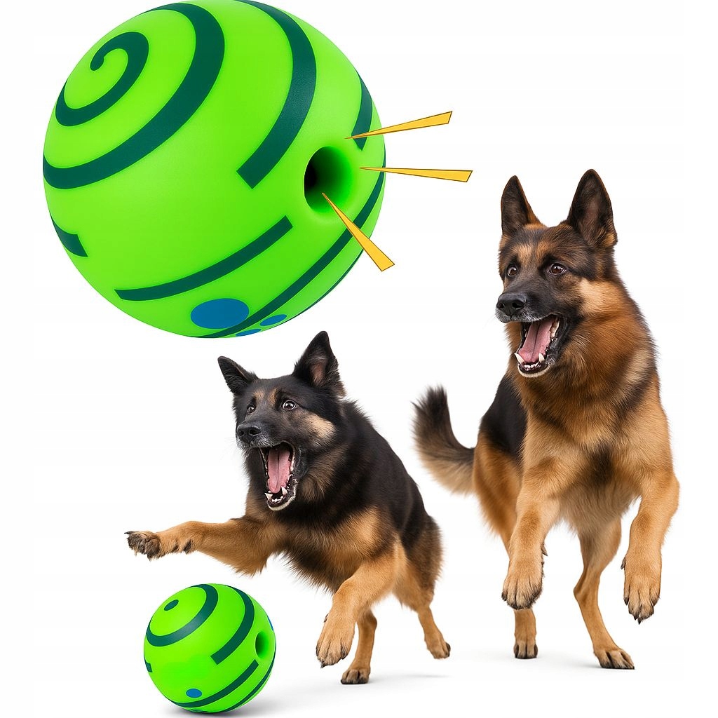 Levně Interaktivní hračka pro psy Míček se zvukem Odolná velkým plemenům psů