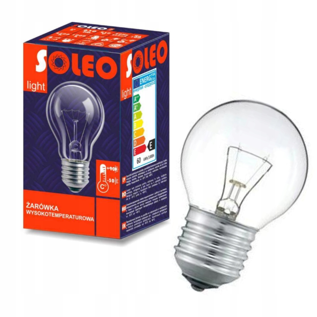 

Żarówka Tradycyjna E27 230V 60W 630LM Soleo mała