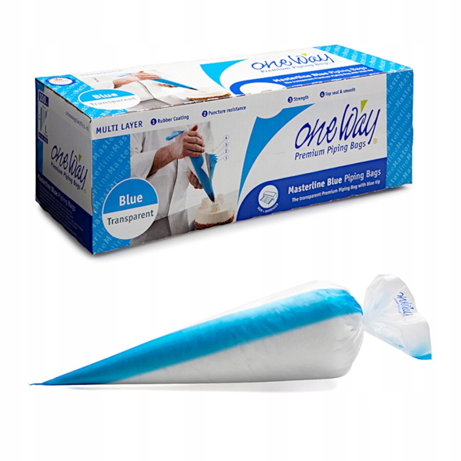 Rękawy cukiernicze worki mocne długie premium na rolce 53 cm 100 sztuk
