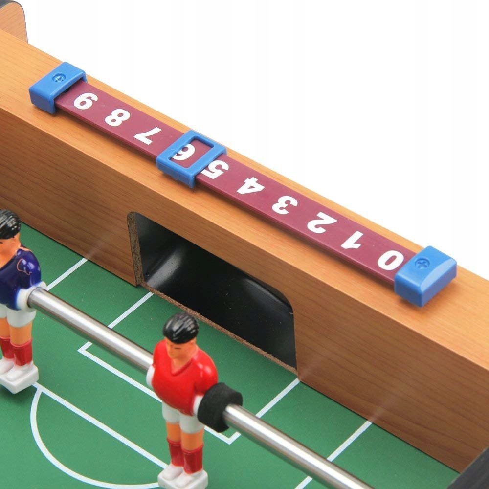 PIŁKARZYKI STOŁOWE DUŻY DREWNIANY STÓŁ PIŁKARSKI Z RĄCZKAMI GRA dla dzieci Marka NORIMPEX