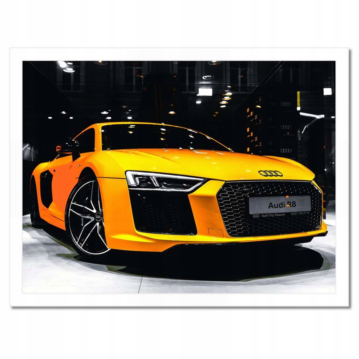 Plakáty v rámu 40x30 Žluté Audi R8