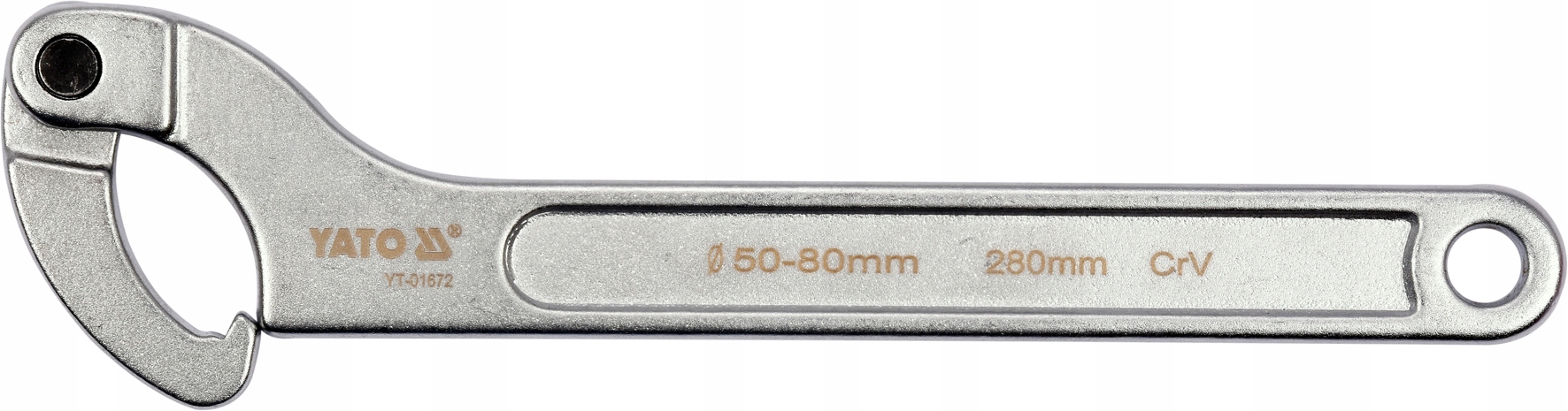

Klucz Hakowy Z Noskiem Stal CrV 50 80 mm Yato