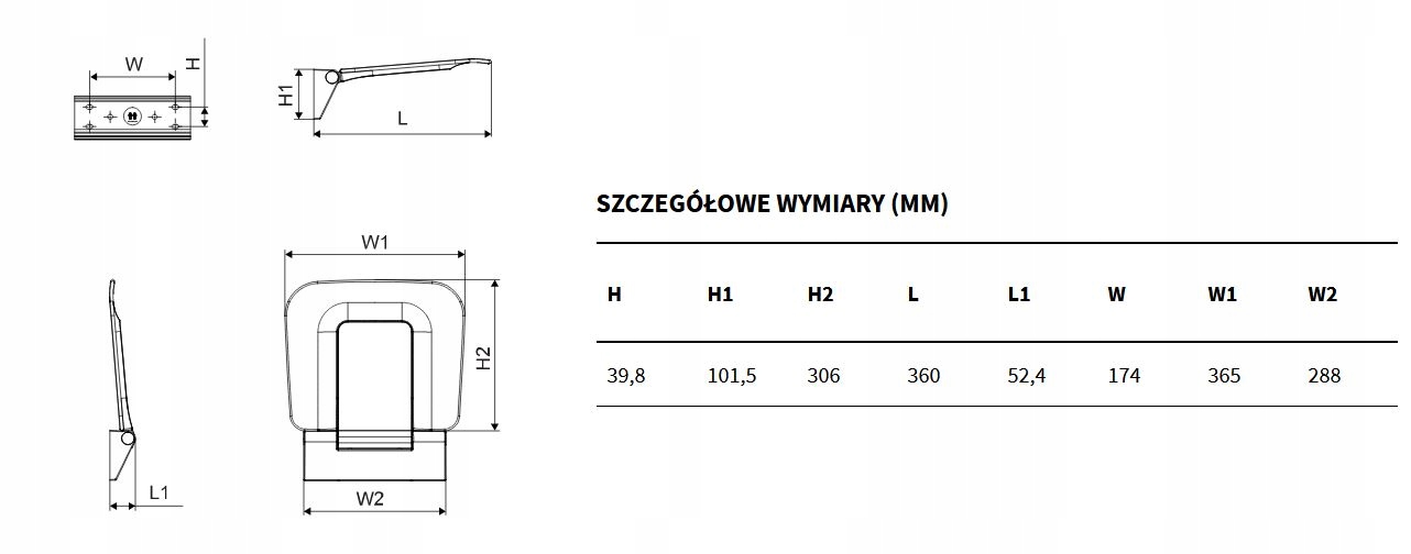 EXCELLENT SEDURO PREMIUM siedzisko prysznicowe Linia SEDURO PREMIUM