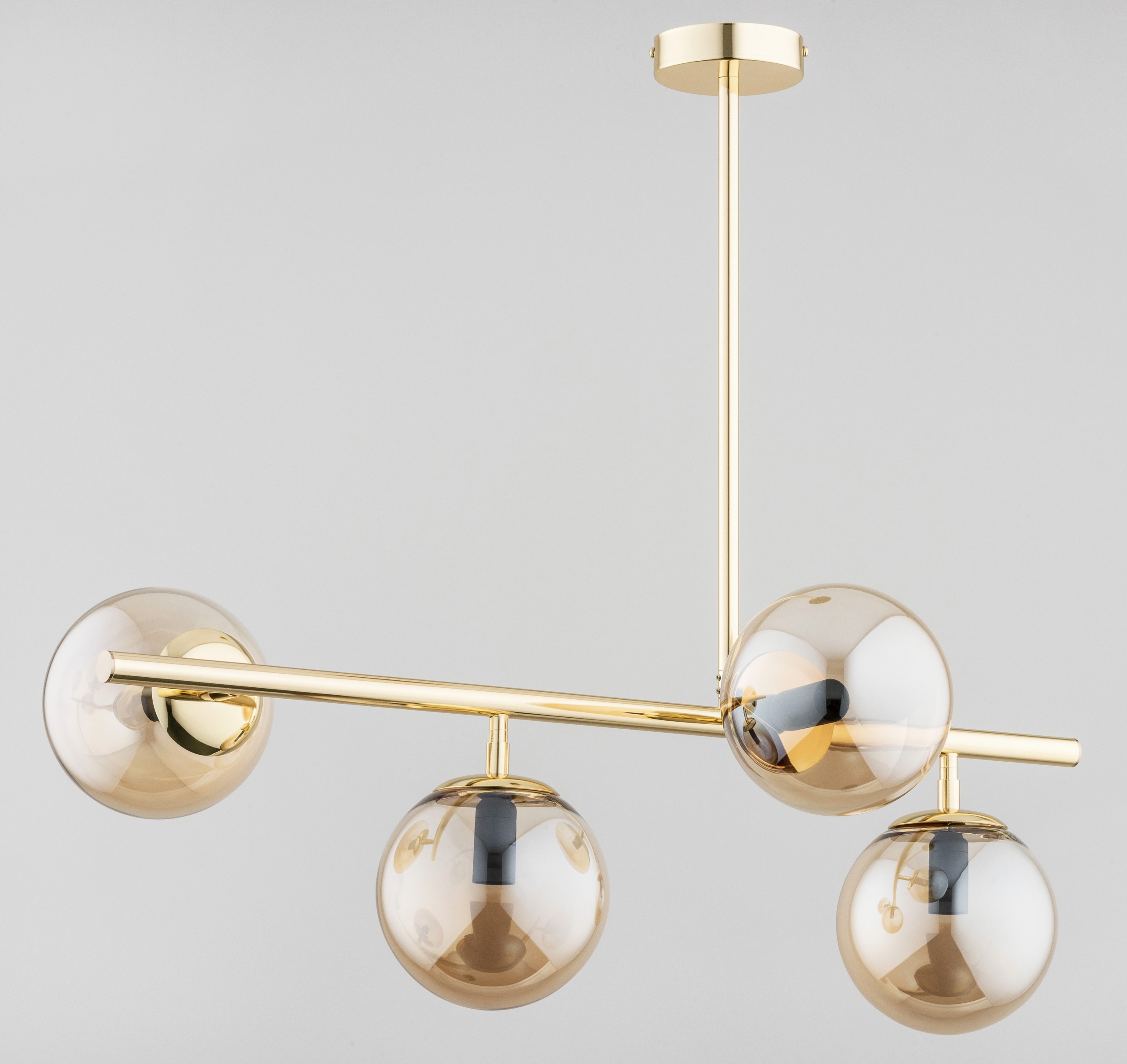 Lampa Wisząca Zwis Alfa Lungo 63030 Złoty