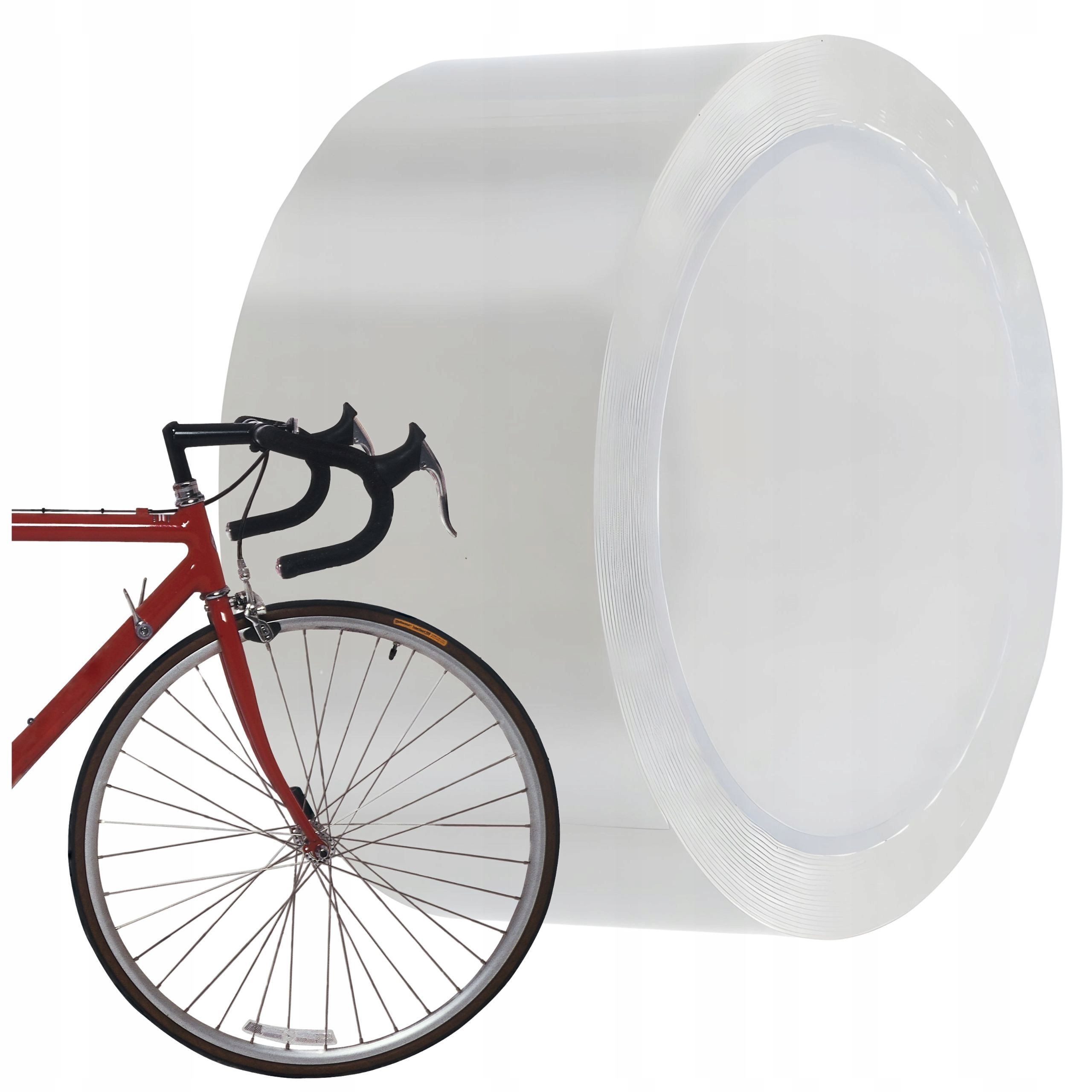 FOLIA OCHRONNA NA ROWER SAMOPRZYLEPNA TAŚMA NA RAMĘ BEZBARWNA 5cm 8m