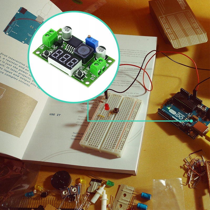PRZETWORNICA REGULATOR NAPIĘCIA DC-DC LM2596 LCD Waga produktu z opakowaniem jednostkowym 1 kg