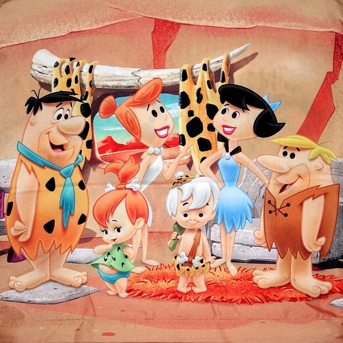 POSZEWKA NA PODUSZKĘ FLINTSTONOWIE