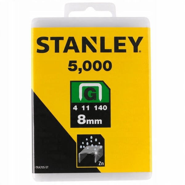 

Zszywki Stanley 1-TRA705-5T 8mm Typ G 5000 sztuk
