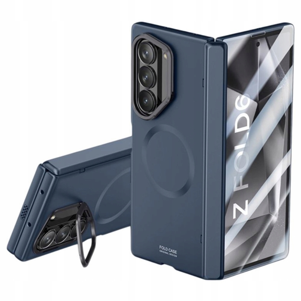 Pouzdro Sklo pro Galaxy Z Fold6 5G, Kryt s MagSafe, se stojánkem, ochranné