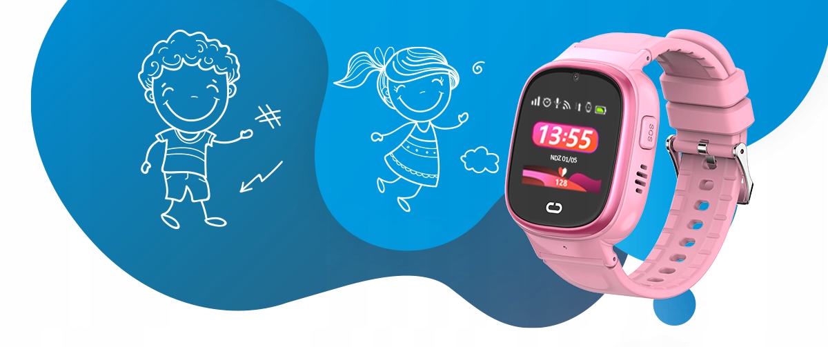 SMARTWATCH DLA DZIECI CALMEAN ACTIVE GPS IP67 SIM Kompatybilność systemowa Android iOS