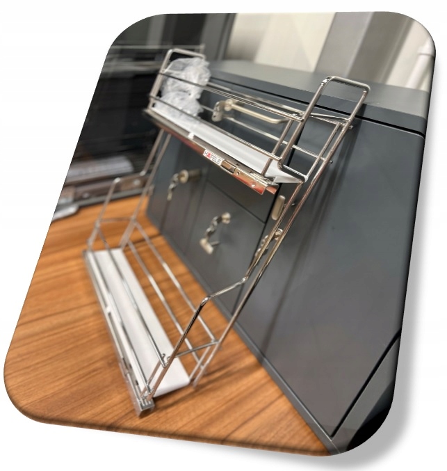 Hafele Koš Cargo 200 boční chrom Matrix S plné dno bílá