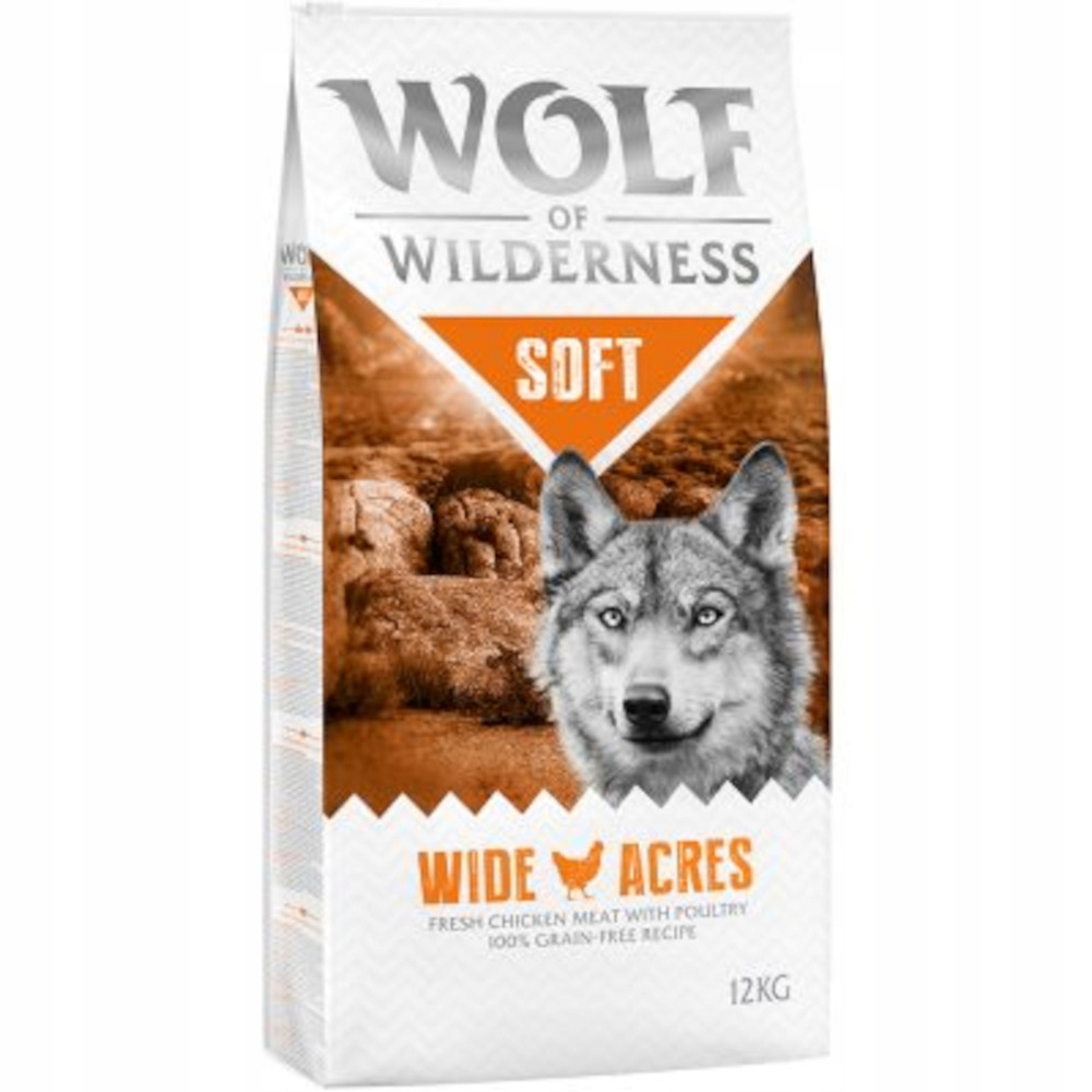 Wolf of Wilderness „Soft – Wide Acres“, kuře 12 kg