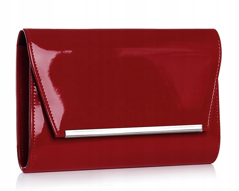 BORDOWA KOPERTÓWKA TOREBKA WIZYTOWA SOLOME M10 LAKIER