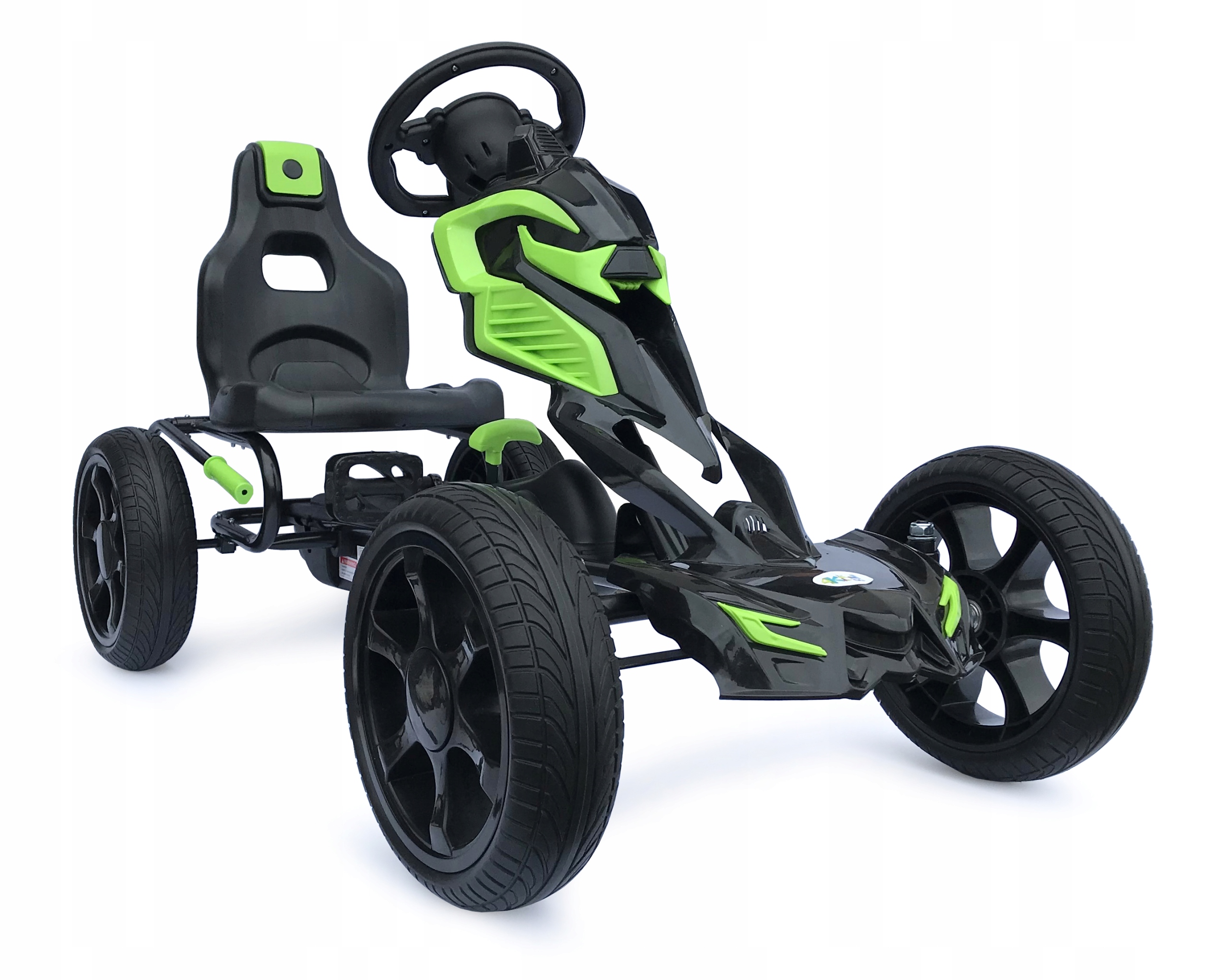 Gokart na pedały Dla Dzieci jeździk Piankowe Koła duży do 60 kg 5-12 lat