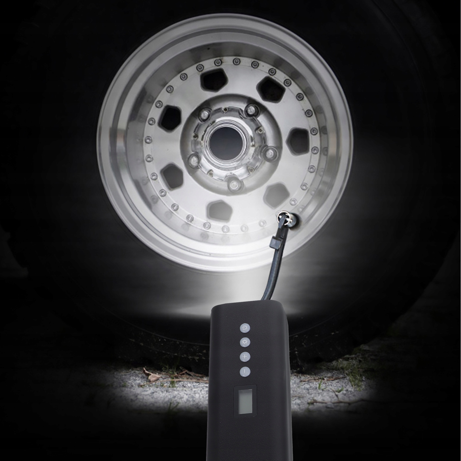 KOMPRESOR POWIETRZA DO OPON POMPA PRZENOŚNA DĘTKI PIŁKI Marka bez marki