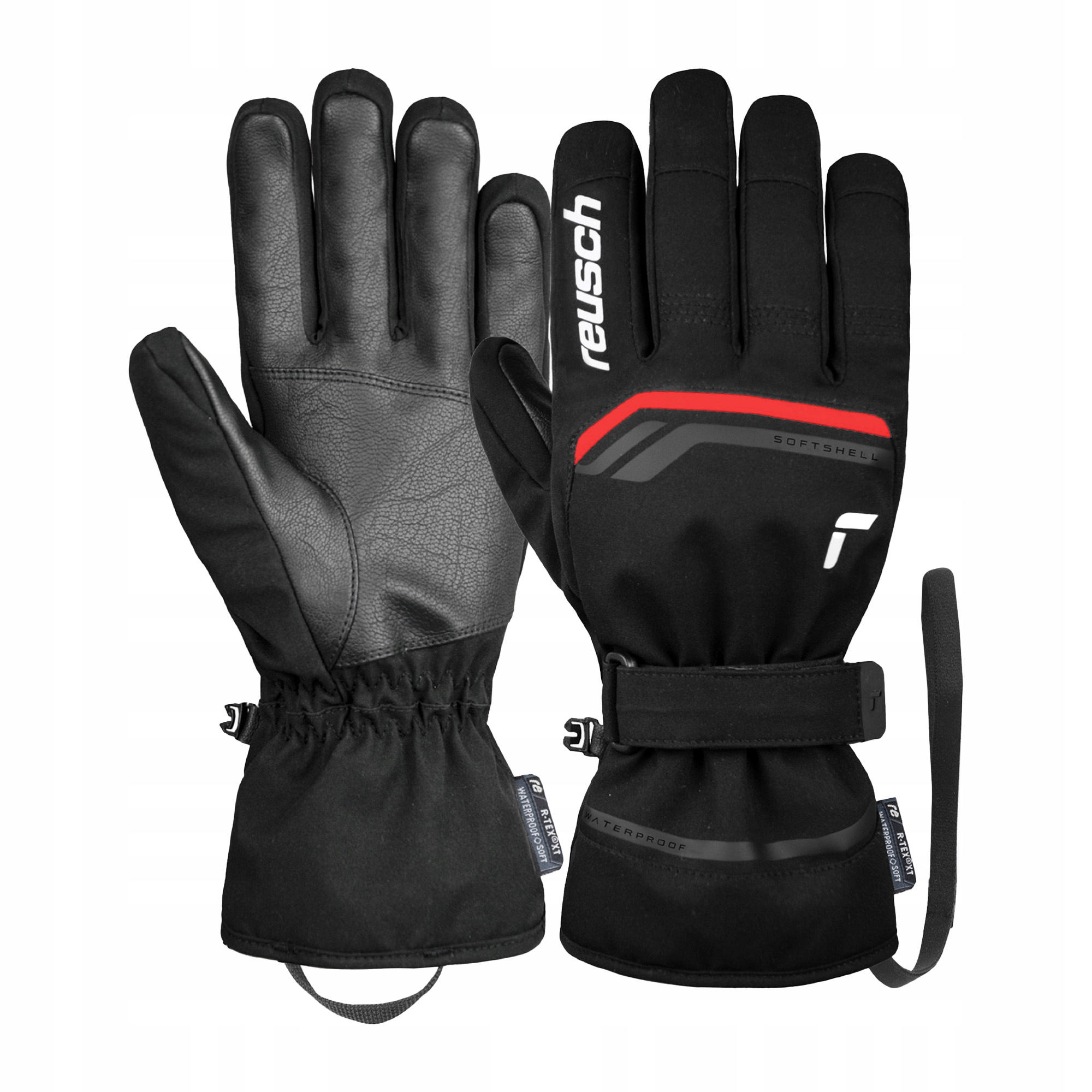 Rękawice narciarskie Reusch Primus R-tex Xt black/fire red 9