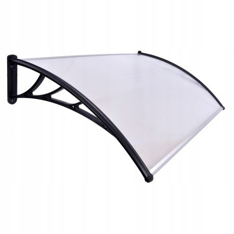 Plastová stříška Miro 100x150 cm černá