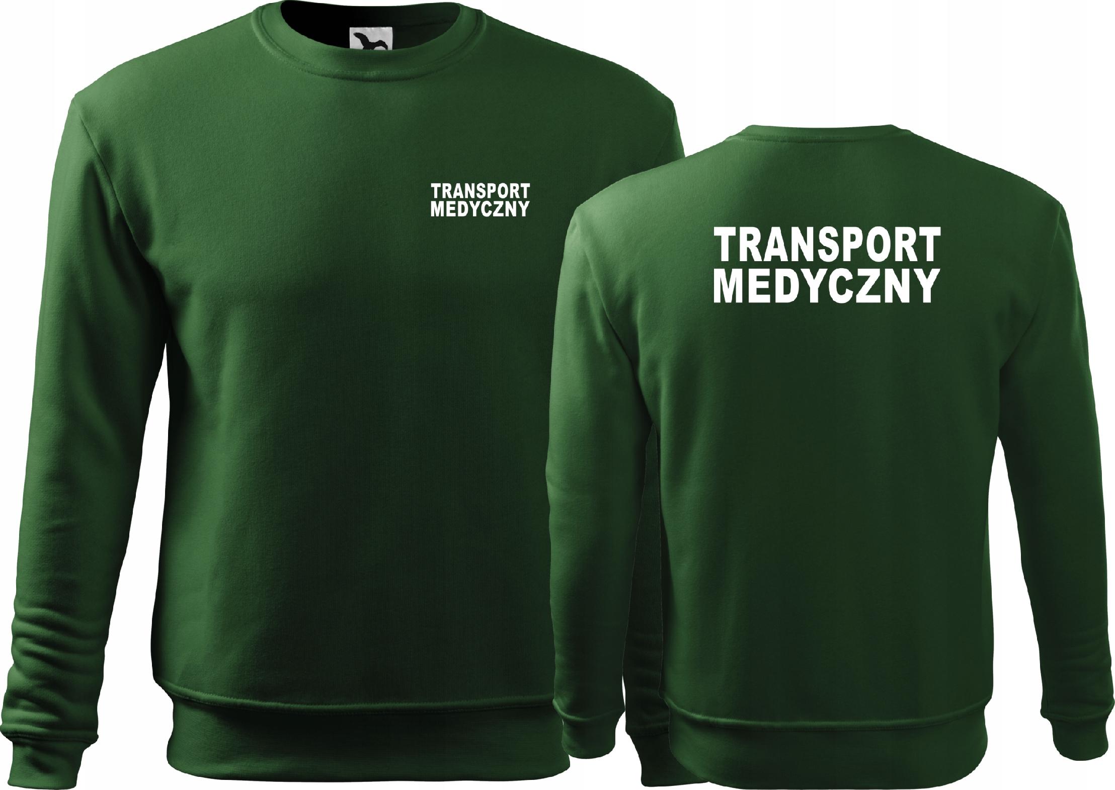 

Ciepła męska bluza nadruk Transport Medyczny r.3XL