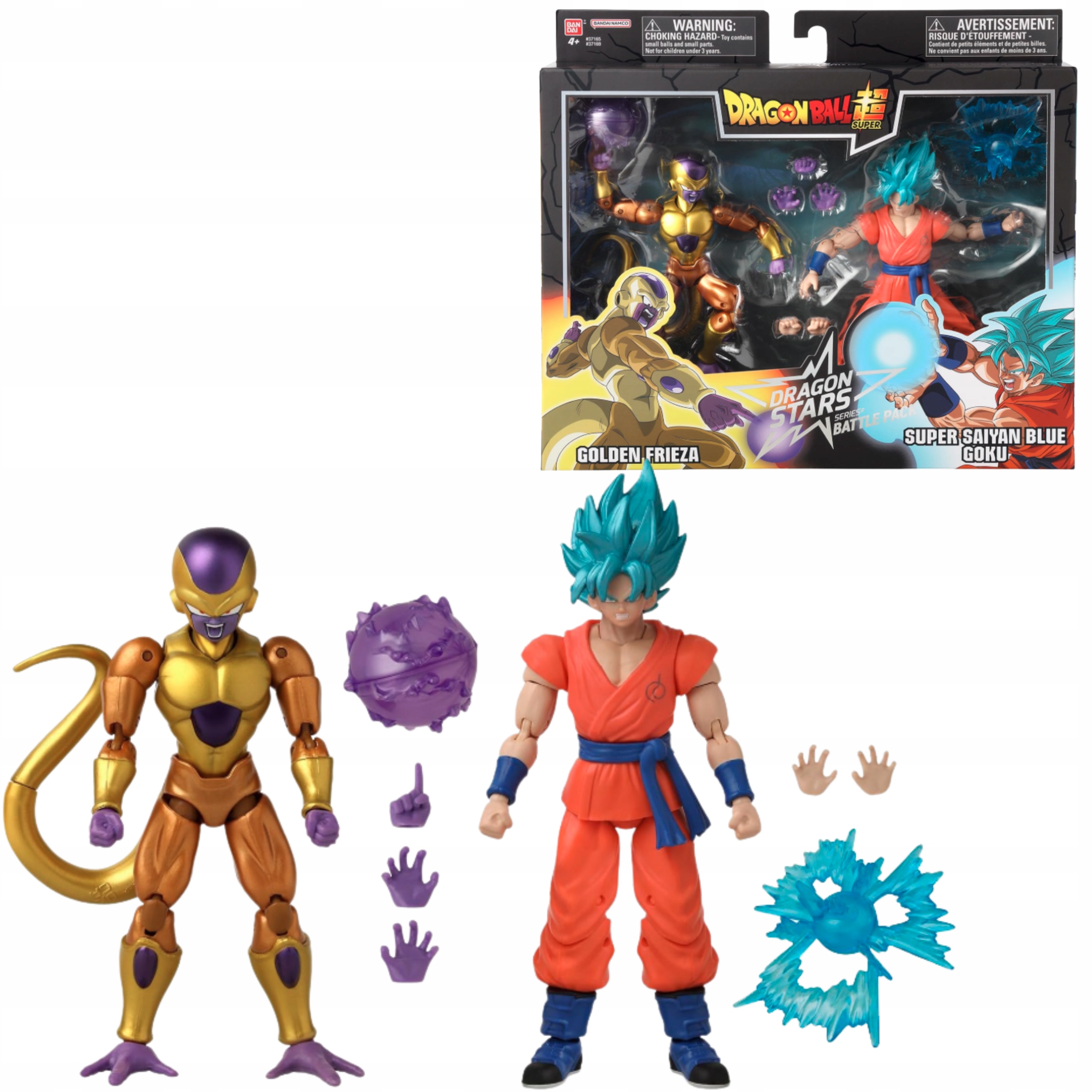 Set Dragon Ball Zlatý Frieza Ssb Goku 16 CM Bandai Figurky anime